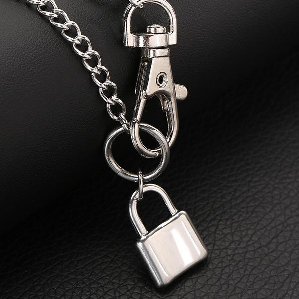 pendant necklaces harajuku style personality retro lock necklace hip hop jump ditu cool creative ring padlock trendy men and women, Silver
pendant necklaces harajuku style personality retro lock necklace hip hop jump ditu cool creative ring padlock trendy men and women, Silver