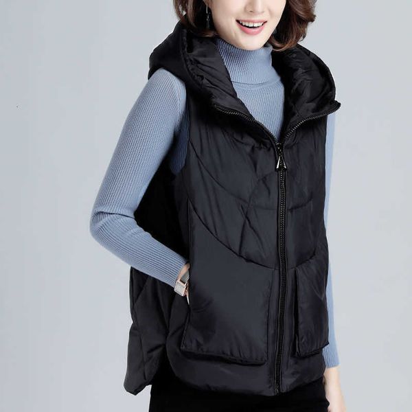 women's vests fashion down cotton vest plus size women hooded coat autumn winter sleeveless jacket female loose waistcoat 1r2q, Black;white
women's vests fashion down cotton vest plus size women hooded coat autumn winter sleeveless jacket female loose waistcoat 1r2q, Black;white