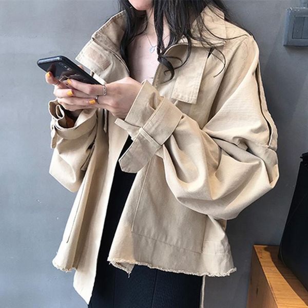 autumn cotton jacket women tooling coat korean version short windbreaker female loose long sleeve jean women's jackets, Black;brown
autumn cotton jacket women tooling coat korean version short windbreaker female loose long sleeve jean women's jackets, Black;brown