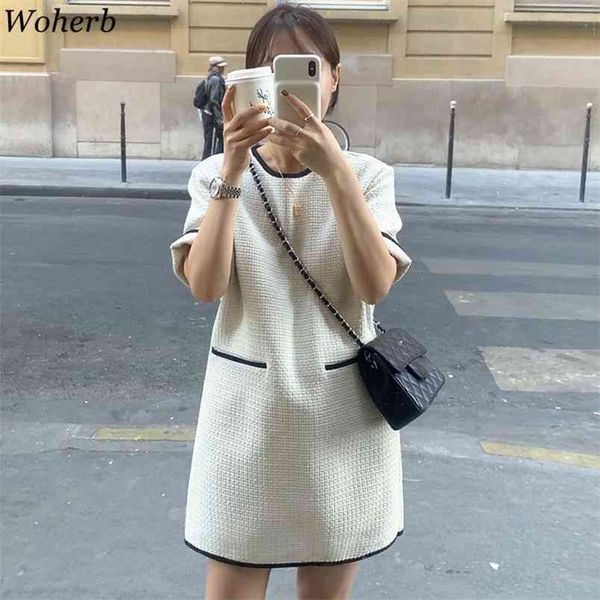 korean chic retro mini dress women casual short sleeve woolen dresses contrast color vestidos de fiesta 210519, Black;gray
korean chic retro mini dress women casual short sleeve woolen dresses contrast color vestidos de fiesta 210519, Black;gray