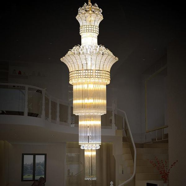 chandeliers led modern luxury villa el large engineering crystal ceiling light gold europe style foyer lamps living room dhl free
chandeliers led modern luxury villa el large engineering crystal ceiling light gold europe style foyer lamps living room dhl free