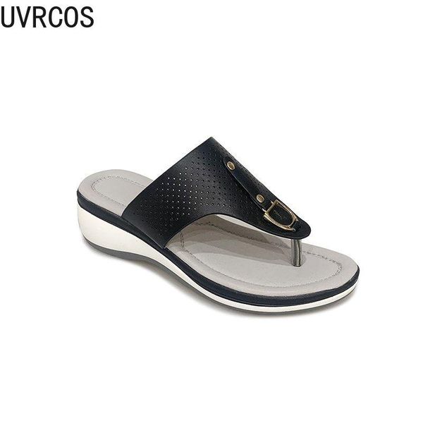 women's slippers fashion wild simple vamp personality buckle design trend outdoor flip-flops, Black
women's slippers fashion wild simple vamp personality buckle design trend outdoor flip-flops, Black