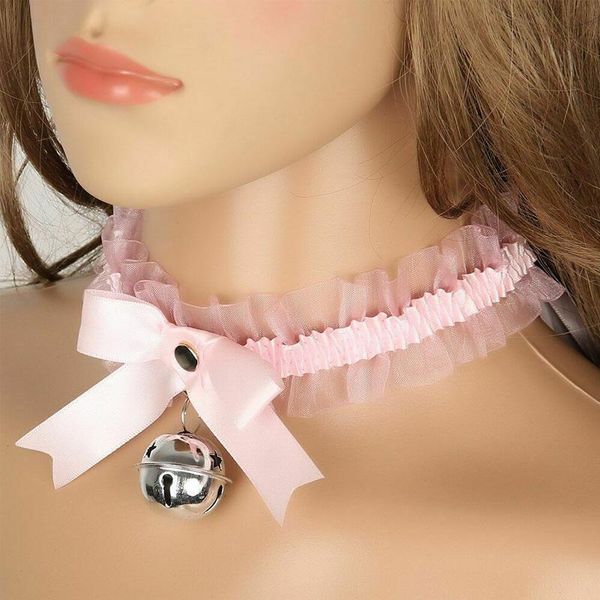 chokers lace choker with bell sweet cute gothic necklaces collar for women girls detachable cosplay party jewelry, Golden;silver
chokers lace choker with bell sweet cute gothic necklaces collar for women girls detachable cosplay party jewelry, Golden;silver