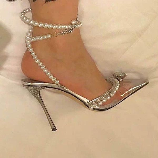 sandals women summer fashion string bead pearls ankle strap pointed toe thin high heels shoes woman sandales crystal pumps, Black
sandals women summer fashion string bead pearls ankle strap pointed toe thin high heels shoes woman sandales crystal pumps, Black