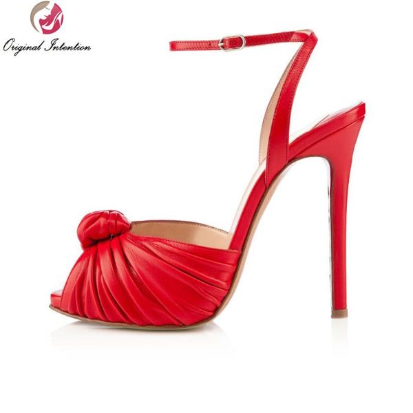 original intention high-quality women sandals open toe thin high heels red fashion shoes woman plus us size 4-15, Black
original intention high-quality women sandals open toe thin high heels red fashion shoes woman plus us size 4-15, Black