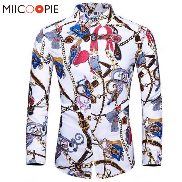 korean clothes dress shirts men royal chain printed long sleeve party casual social chemise 2020 men clothing kg-307, White;black
korean clothes dress shirts men royal chain printed long sleeve party casual social chemise 2020 men clothing kg-307, White;black