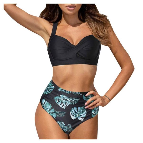 summer vintage bikinis set swimsuit woman two piece retro halter ruched high waist print bikini sets femme#3 women's swimwear, White;black
summer vintage bikinis set swimsuit woman two piece retro halter ruched high waist print bikini sets femme#3 women's swimwear, White;black