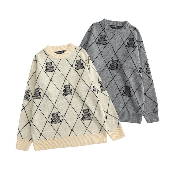 men's sweaters autumn and winter japanese knitting sweater couples pullover male round neck cartoon little bear printing jacket, White;black
men's sweaters autumn and winter japanese knitting sweater couples pullover male round neck cartoon little bear printing jacket, White;black