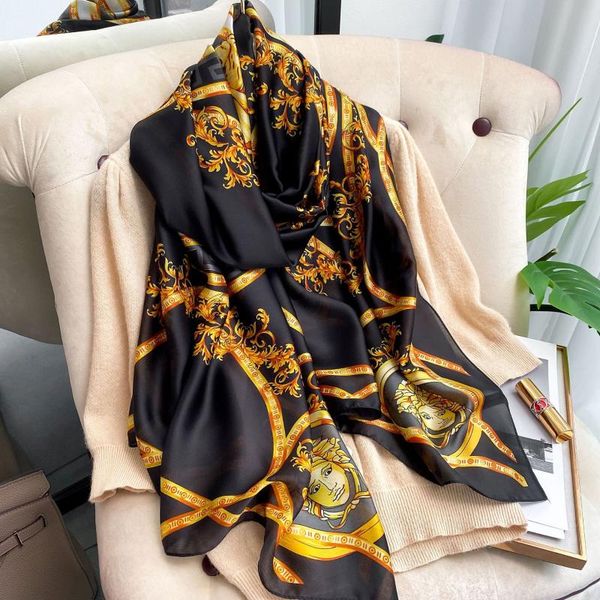 scarves color matching sillk scarf women spring fashion bandana hair band shawls and wrap summer stole foulard echarpe, Blue;gray
scarves color matching sillk scarf women spring fashion bandana hair band shawls and wrap summer stole foulard echarpe, Blue;gray