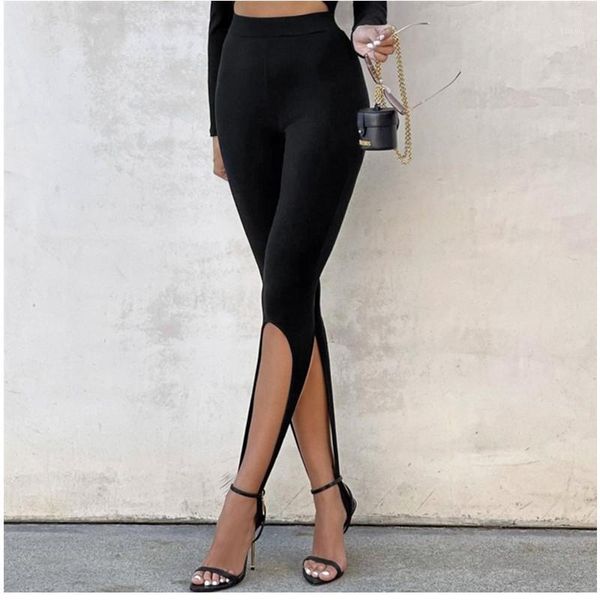 women's pants & capris 2021 women knit solid high slit spring summer legging streetwear party waist trousers for woman, Black;white
women's pants & capris 2021 women knit solid high slit spring summer legging streetwear party waist trousers for woman, Black;white