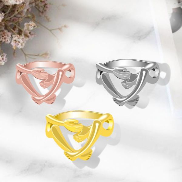 wedding rings dainty female metal hug thin ring rose gold silver color open for women vintage hollow hand engagement, Slivery;golden
wedding rings dainty female metal hug thin ring rose gold silver color open for women vintage hollow hand engagement, Slivery;golden