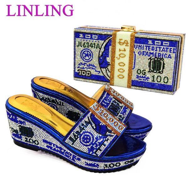 dress shoes arrival italian design selling ladies and bag set decorated with rhinestone in royal blue color for party, Black
dress shoes arrival italian design selling ladies and bag set decorated with rhinestone in royal blue color for party, Black