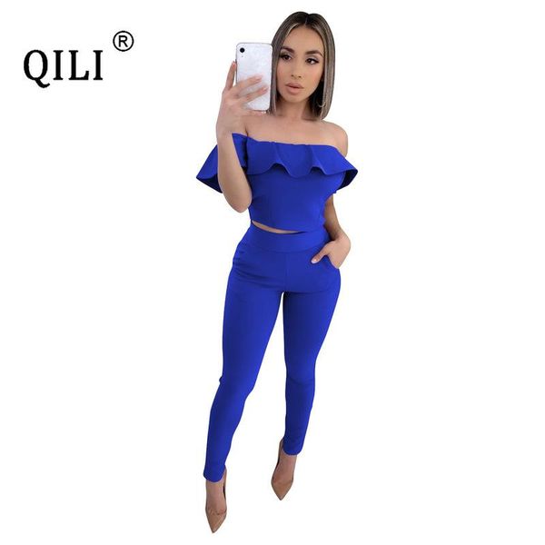 off the shoulder ruffles 2 piece outfits womens jumpsuits + pants bodycon jumpsuit women two set women's & rompers, Black;white
off the shoulder ruffles 2 piece outfits womens jumpsuits + pants bodycon jumpsuit women two set women's & rompers, Black;white