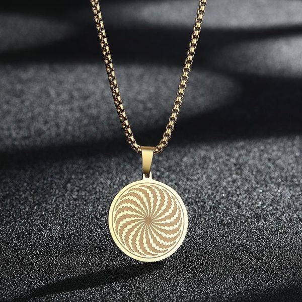pendant necklaces chengxu vintage the illusion of amulet necklace for men women stainless steel hypnosis charm choker chain jewelry gifts, Silver
pendant necklaces chengxu vintage the illusion of amulet necklace for men women stainless steel hypnosis charm choker chain jewelry gifts, Silver
