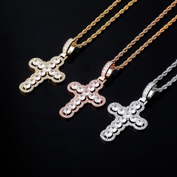 hip hop claw setting cubic zirconia bling iced out double layer cross pendants necklaces for men women charm jewelry pendant, Silver
hip hop claw setting cubic zirconia bling iced out double layer cross pendants necklaces for men women charm jewelry pendant, Silver