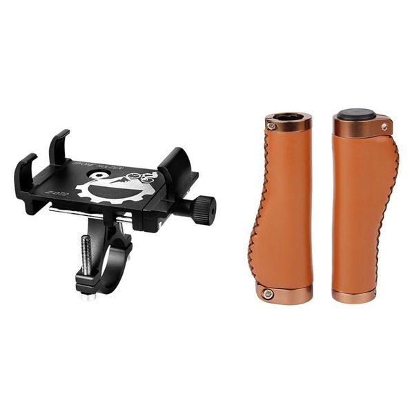 bike handlebars &components pu leather lockable grips bicycle cycling steering wheel anti-skid handlebar with phone holder
bike handlebars &components pu leather lockable grips bicycle cycling steering wheel anti-skid handlebar with phone holder