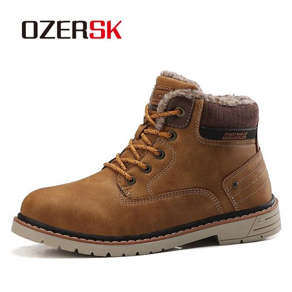 boots ozersk leather winter men super warm fur snow work casual shoes military combat ankle size 39~44, Black
boots ozersk leather winter men super warm fur snow work casual shoes military combat ankle size 39~44, Black