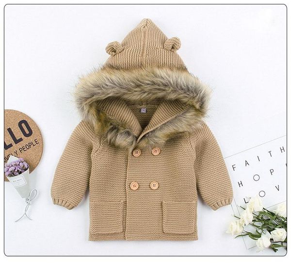 pullover 2021 fashion baby sweater coat cute fur collar animal hooded knitting autumn winter warm clothes for girl boy, Blue
pullover 2021 fashion baby sweater coat cute fur collar animal hooded knitting autumn winter warm clothes for girl boy, Blue