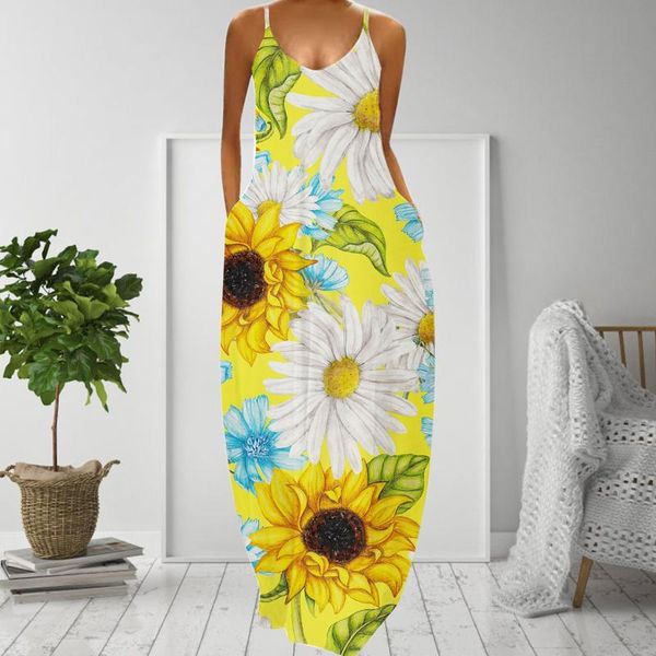 casual dresses women's v-neck sleeveless print long sling dress with pocket, Black;gray
casual dresses women's v-neck sleeveless print long sling dress with pocket, Black;gray