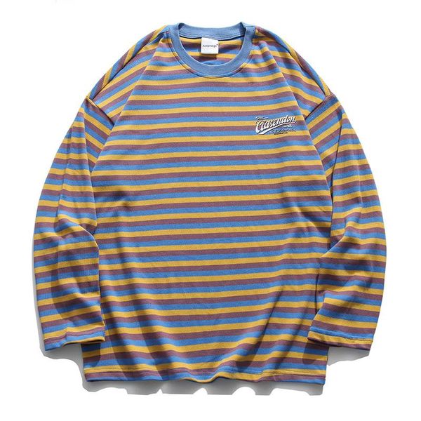 men's t-shirts men stripes contrast t-shirt pure cotton high street long sleeve tees couple loose college pullover patchwork color swea, White;black
men's t-shirts men stripes contrast t-shirt pure cotton high street long sleeve tees couple loose college pullover patchwork color swea, White;black