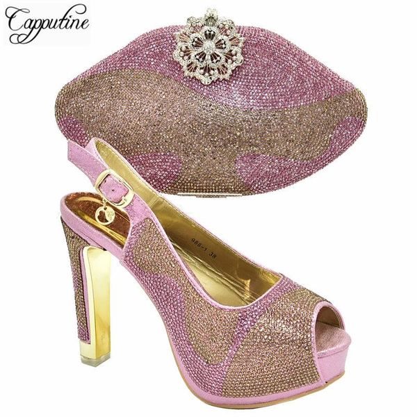 dress shoes summer arrival african fashion high heels and bag set latest design rhinestone for wedding, Black
dress shoes summer arrival african fashion high heels and bag set latest design rhinestone for wedding, Black