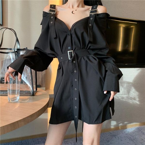 autumn 2021 women cold shoulder long shirt sleeve slash neck belt waisted blouse black white slim chic women's blouses & shirts
autumn 2021 women cold shoulder long shirt sleeve slash neck belt waisted blouse black white slim chic women's blouses & shirts