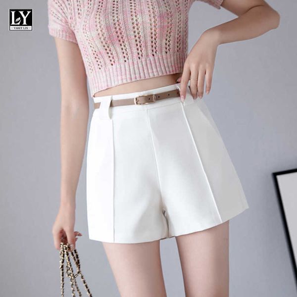 ly varey lin spring summer women casual high waist loose ins lady shorts with belt female wide leg solid color 210526, White;black
ly varey lin spring summer women casual high waist loose ins lady shorts with belt female wide leg solid color 210526, White;black