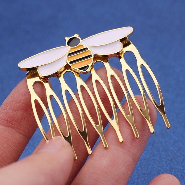 trendy bee shape hair comb clips exquisite women inserted girls tools jewelry accessories & barrettes, Golden;silver
trendy bee shape hair comb clips exquisite women inserted girls tools jewelry accessories & barrettes, Golden;silver