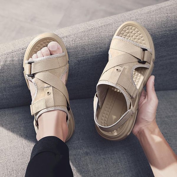 sandals outdoor man work slippers running sandalias mesh male homme zomer footwear para shoe summer deportivas leather hombre heren men, Black
sandals outdoor man work slippers running sandalias mesh male homme zomer footwear para shoe summer deportivas leather hombre heren men, Black