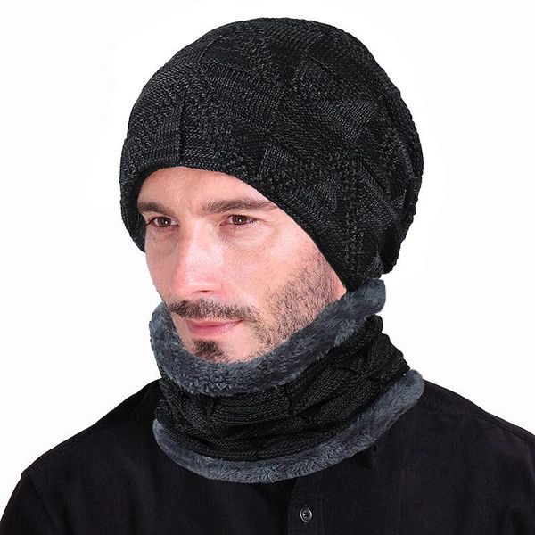hats, scarves & gloves sets men winter knitted hats scarf set thicken plus velvet warm beanies soft women cotton solid hat kit, Blue;gray
hats, scarves & gloves sets men winter knitted hats scarf set thicken plus velvet warm beanies soft women cotton solid hat kit, Blue;gray