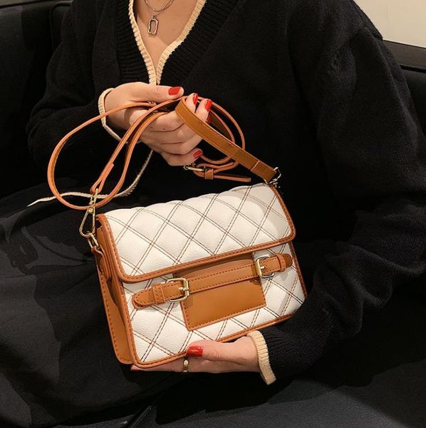 autumn contrast color small square bags embroidery thread rhombus women's single shoulder messenger bag
autumn contrast color small square bags embroidery thread rhombus women's single shoulder messenger bag