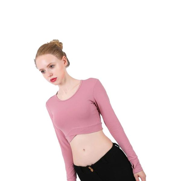 women's long sleeve sports tight yoga activewear midriff-baring running clothes (size carminum) outfit
women's long sleeve sports tight yoga activewear midriff-baring running clothes (size carminum) outfit