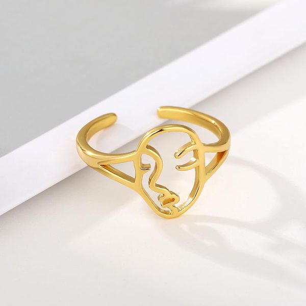 cluster rings vintage human opening adjustable face ring for couple wedding engagement female bague femme punk rock men jewelry, Golden;silver
cluster rings vintage human opening adjustable face ring for couple wedding engagement female bague femme punk rock men jewelry, Golden;silver