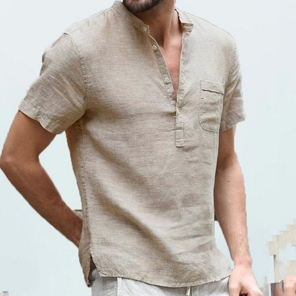 men's casual shirts v neck men linen short sleeve breathable men's baggy slim fit solid cotton mens pullover blouse, White;black
men's casual shirts v neck men linen short sleeve breathable men's baggy slim fit solid cotton mens pullover blouse, White;black
