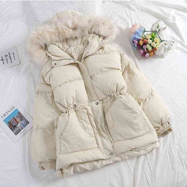 big fur collar drawstring high waist parka thicken jacket women thick parkas warm sash tie up zipper down outerwear 211130, Black
big fur collar drawstring high waist parka thicken jacket women thick parkas warm sash tie up zipper down outerwear 211130, Black