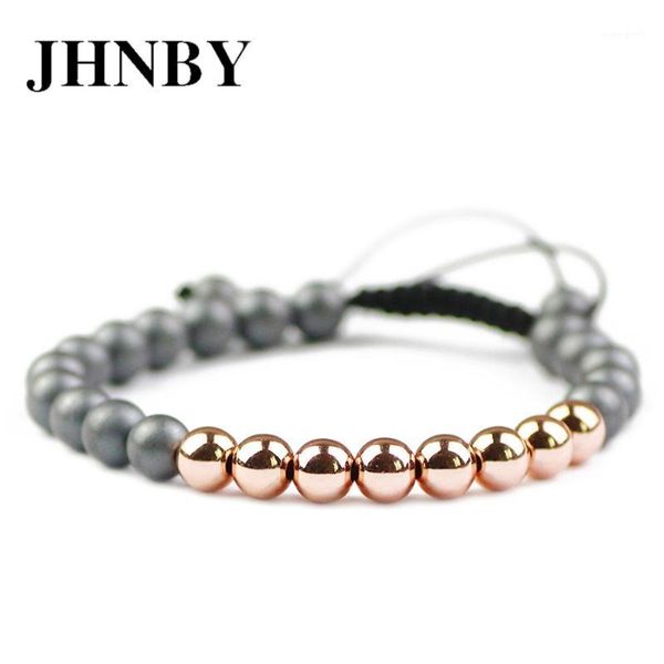 charm bracelets jhnby lucky ball braided rope men bracelet 6mm charms matte hematite beads fashion women copper bangle jewelry pulseras homb, Golden;silver
charm bracelets jhnby lucky ball braided rope men bracelet 6mm charms matte hematite beads fashion women copper bangle jewelry pulseras homb, Golden;silver