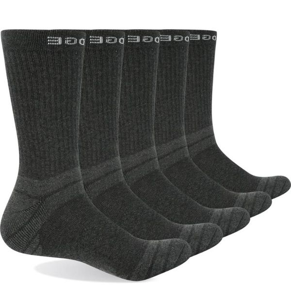 sports socks mens and women high-quality cotton breathable sweat-absorbent leisure hiking running crew formal wear 5 pairs of, Black 
sports socks mens and women high-quality cotton breathable sweat-absorbent leisure hiking running crew formal wear 5 pairs of, Black