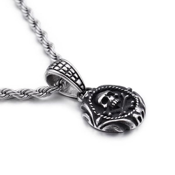 pendant necklaces 16mm small skull charm necklace men women stainless steel jewelry gift, Silver
pendant necklaces 16mm small skull charm necklace men women stainless steel jewelry gift, Silver