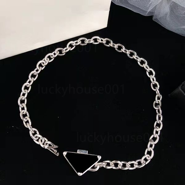 2021 personalized p necklace fashion jewelry women chain stainless steel black pendant triangle charm lovers high-end design jewelry men, Silver
2021 personalized p necklace fashion jewelry women chain stainless steel black pendant triangle charm lovers high-end design jewelry men, Silver