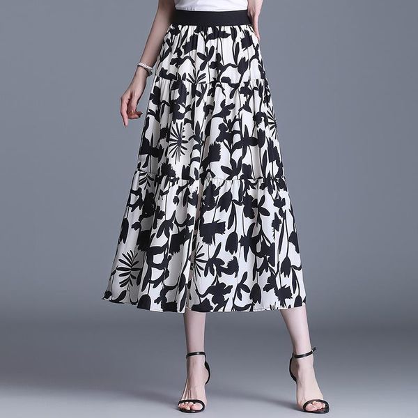 skirts plus size print pleated skirt 2021 summer women vintage elegant loose big swing elastic high waist casual long woman, Black
skirts plus size print pleated skirt 2021 summer women vintage elegant loose big swing elastic high waist casual long woman, Black