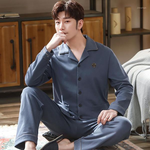 100% cotton men's pajama sets spring autumn patchwork pijama plus size casual sleepwear lounge set simple comfortable home wear, Black;brown
100% cotton men's pajama sets spring autumn patchwork pijama plus size casual sleepwear lounge set simple comfortable home wear, Black;brown
