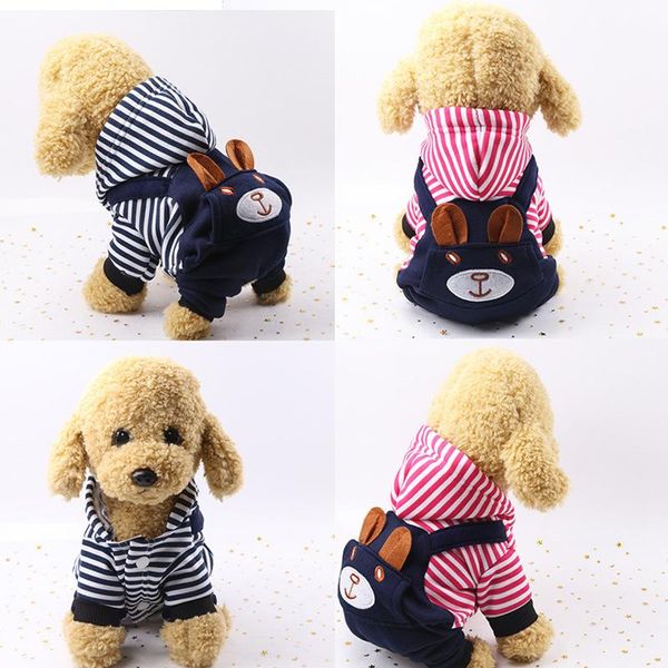 dog apparel autumn and winter four legged coat plush thickened pet clothes small embroidery bear stripe hooded
dog apparel autumn and winter four legged coat plush thickened pet clothes small embroidery bear stripe hooded