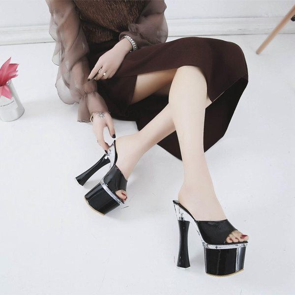 slippers summer 2021 women fashion high heels with platforms sandals female stage show 4 colors available, Black
slippers summer 2021 women fashion high heels with platforms sandals female stage show 4 colors available, Black