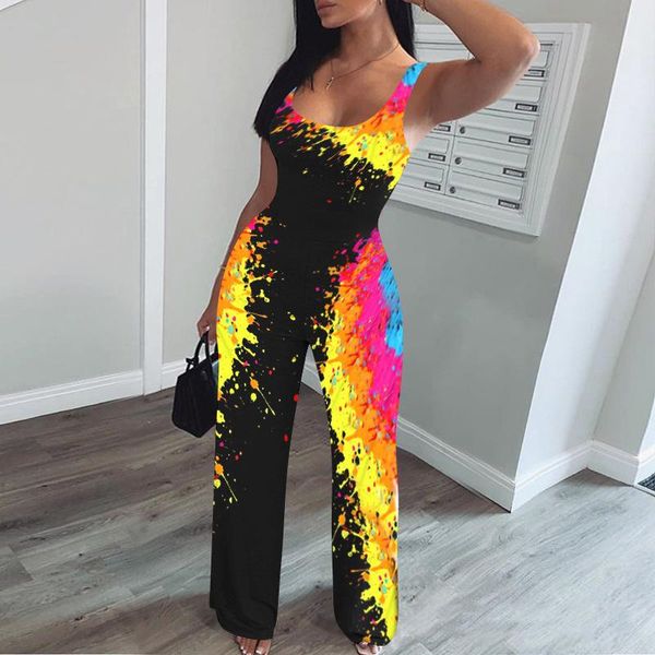 gym clothing graffiti casual tank jumpsuits sleeveless wide leg fall clothes for women 2021 summer one piece overalls cargo jumpsuit, White;black
gym clothing graffiti casual tank jumpsuits sleeveless wide leg fall clothes for women 2021 summer one piece overalls cargo jumpsuit, White;black