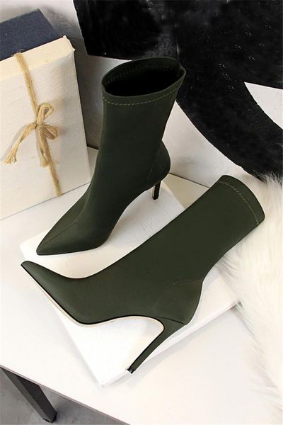 boots 2021 spring fashion women beige pointed toe elastic ankle heels shoes autumn winter female socks, Black
boots 2021 spring fashion women beige pointed toe elastic ankle heels shoes autumn winter female socks, Black