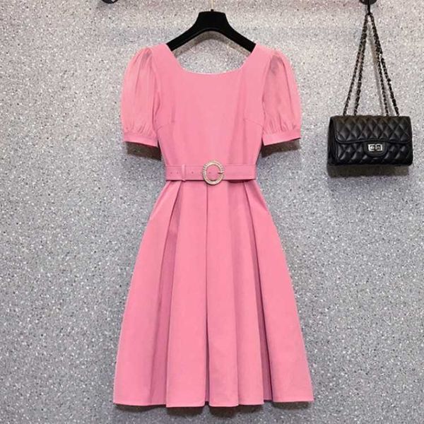 women fashion pleated dress summer elegant square collar puff sleeve girls high waist office ol casual slim with belt 210526, Black;gray
women fashion pleated dress summer elegant square collar puff sleeve girls high waist office ol casual slim with belt 210526, Black;gray
