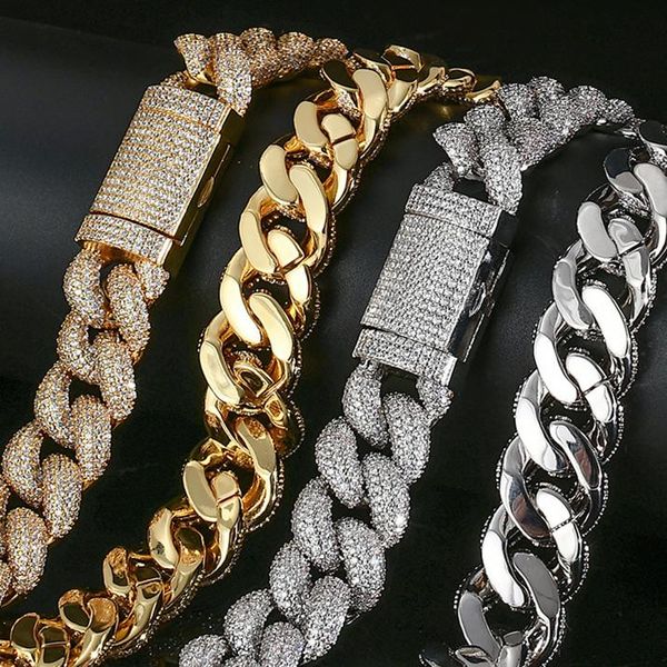 design 15mm hip hop iced out bling full pave cz chain for men's necklace miami cuban chains drop, Silver
design 15mm hip hop iced out bling full pave cz chain for men's necklace miami cuban chains drop, Silver