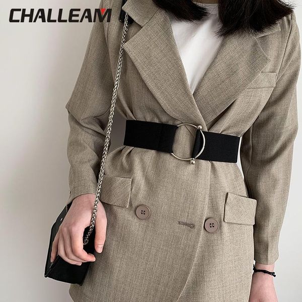 women's elastic band simple girdle round buckle broadband coat sweater dress belt summer 400 belts, Black;brown
women's elastic band simple girdle round buckle broadband coat sweater dress belt summer 400 belts, Black;brown
