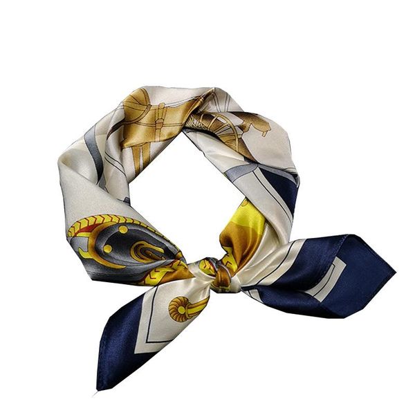scarves 53*53cm satin silk small square scarf business party decoration handband female custimized present four seasons, Blue;gray
scarves 53*53cm satin silk small square scarf business party decoration handband female custimized present four seasons, Blue;gray