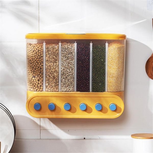 storage bottles & jars wall mounted cereals dispenser kitchen food containers rice grains transparent separate sealed
storage bottles & jars wall mounted cereals dispenser kitchen food containers rice grains transparent separate sealed